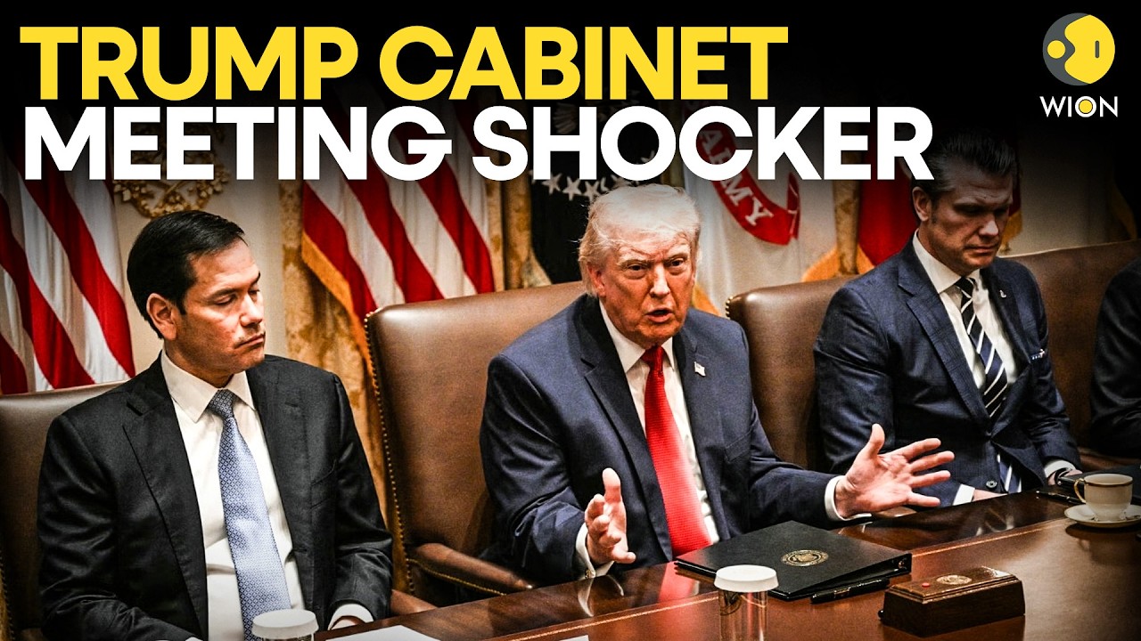Trump LIVE: US President Donald Trump Makes BIG Announcement in a Cabinet Meeting | WION Live