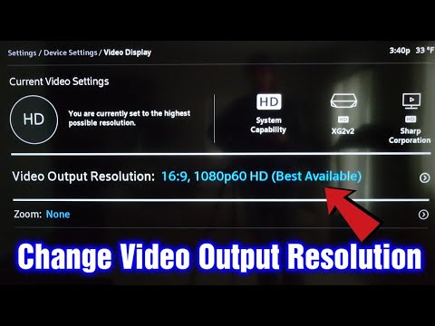 How To Change Video Output Resolution Xfinity X1 TV Box