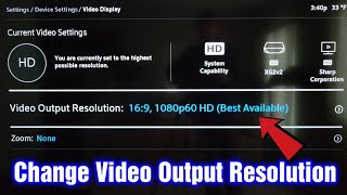 How To Change Video Output Resolution Xfinity X1 TV Box
