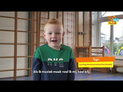 Muziekles op Montessorischool Het Mozaïek in Maarssen | 50 Dagen Muziek