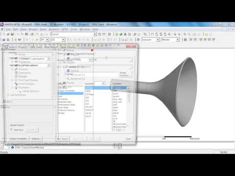 CADFEM Tutorial No.22 – How to determine the phase centre of a horn antenna using ANSYS® HFSS™