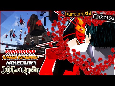Sneaky Domain Expansion with Kurourushi in Minecraft Jujutsu Kaisen