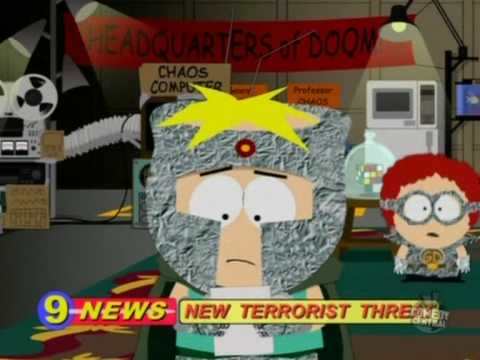 South Park - News 9 - Butters as Professor Chaos