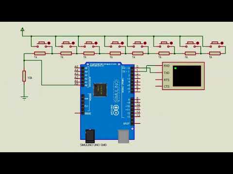 Vários botões em uma porta analógica (Arduino 26)