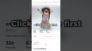 How to get free Roblox hair! (easy) ✅ #roblox #shorts #robloxshorts