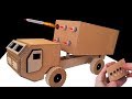 How To Make RC Rocket Launcher Truck From Cardboard