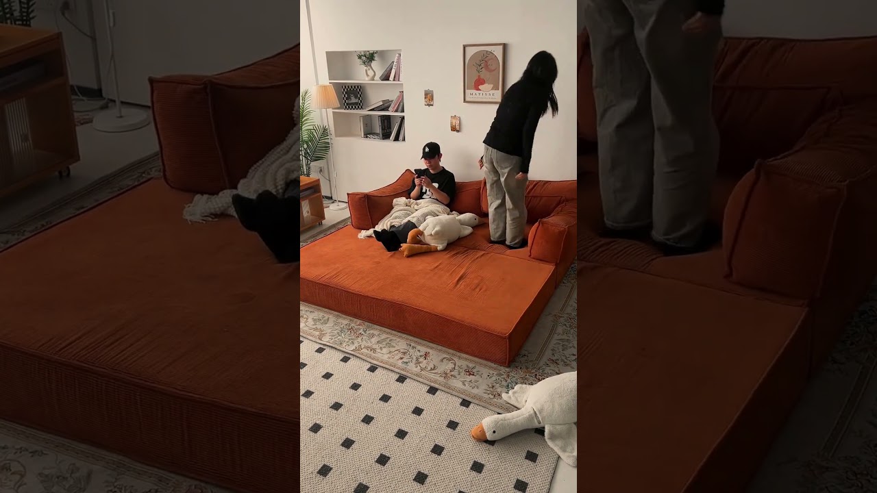 自由自在に組み替え！圧縮モジュールソファ🛋️✨ #tiaro #ティアロ  #圧縮ソファ #ソファベッド #開封動画 #モジュールソファ#interior #shorts #sofa