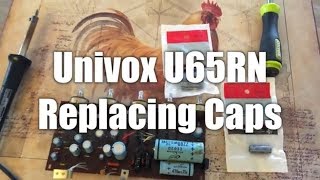 Video thumbnail for Univox U65RN - Part 2 - Replacing Capacitors and Reverb by The Tape Farm