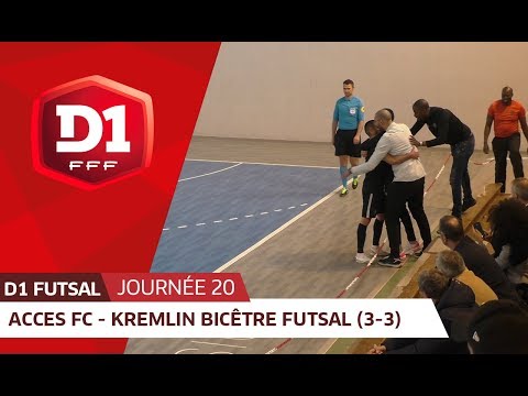 J20 :  Acces FC - Kremlin Bicêtre Futsal (3-3)