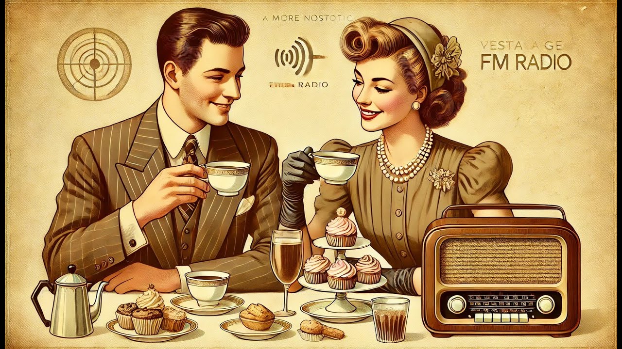 📻 FM Radio Nostalgia ☕ 1930s-1940s Vintage Coffee Jazz 🎶 Warm & Relaxing Breakfast Mood 🌿