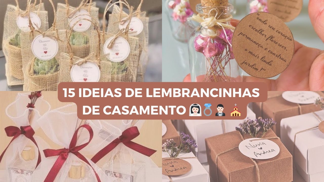 15 IDEIAS BARATAS DE LEMBRANCINHAS DE CASAMENTO PARA 2024