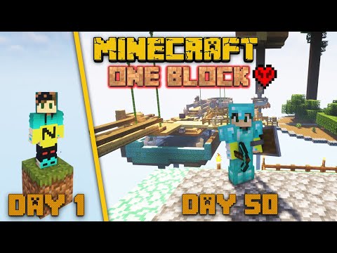 I Survived 50 Days of Hardcore Minecraft In One Block