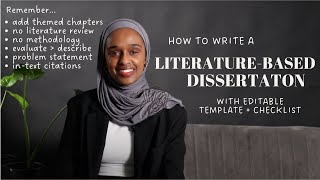 The Structure and Contents of a Literature-Based Dissertation | Writing A Dissertation FAST