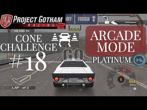 Project Gotham Racing 2 Arcade Mode Platinum  |  Let's Play  |  Cone Challenge #18
