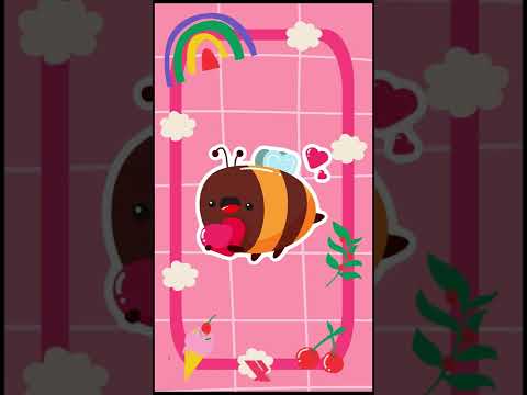 Draw a Simple Bee Sticker | Procreate Drawing Tutorial | #Shorts