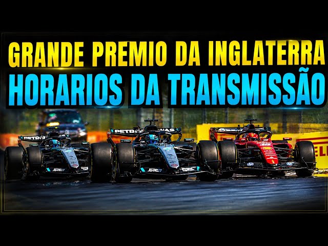 F1 2026 - GRANDE PREMIO DA INGLATERRA - HORARIO DA TRANSMISSÃO NA TV GLOBO E SPORTV3