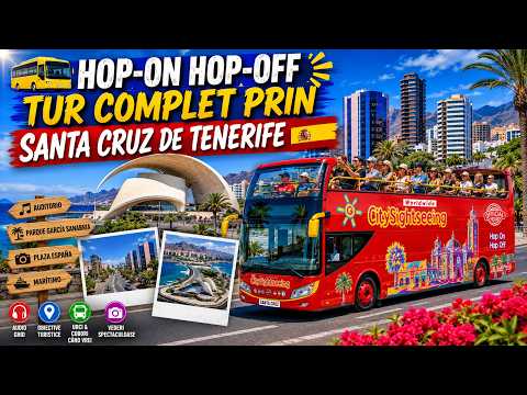 Hop-On Hop-Off 🚌 | Tur complet prin Santa Cruz de Tenerife 🇮🇨
