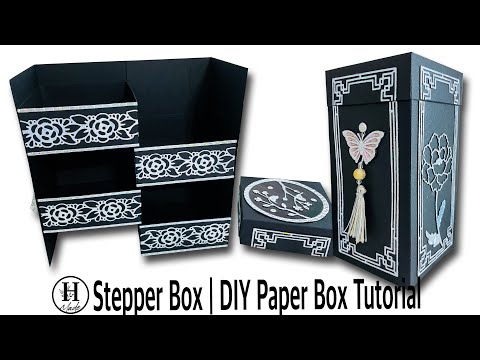 Stepper Box | Inspired by the Mother of Pearl Jewelry Box | DIY Paper Box |GiftIdea