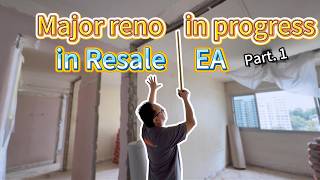 Renovation LIVE On Site | Major Reno In Progress for a 5 Room EA Resale Unit  五房式转售公寓式组屋正在进行大规模翻新