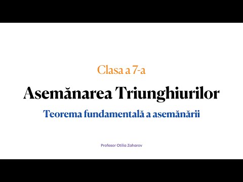 cls 7 - Asemanarea Triunghiurilor -Teorema fundamentala a asemanarii