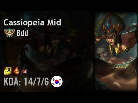 Cassiopeia Mid vs Azir - Bdd - KR Challenger Patch 6.8