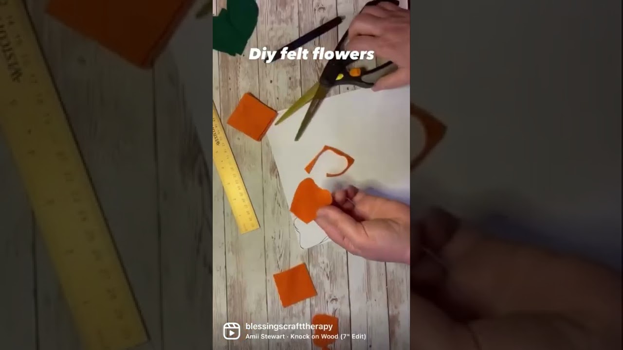 Diy felt flowers!
