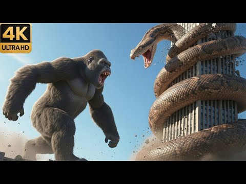 King Kong vs Titanoboa: The Epic Battle to Determine the Fate of the Jungle! 🐍