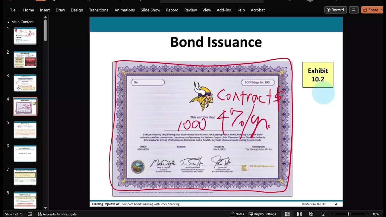 Chapter 10   Accounting for Long Term Liabilities (Bonds, Discount, Premium, Notes...)