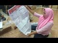 Pelipatan Surat Suara Pemilu 2019 Aula Kantor KPU Kota Banjarbaru, Satu Surat Suara Dihargai Rp 100