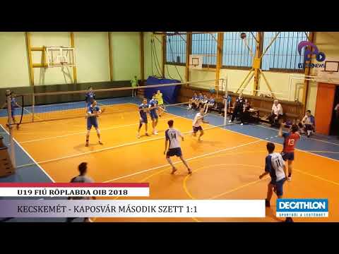 OIB U19 Fiú Röplabda - Kecskemét - Kaposvár második szett 1:1