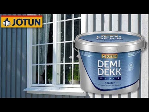 Jotun Demidekk Ultimate Fönster - Norwegische Holzfarbe für Fenster & Türen - Verarbeitungsanleitung