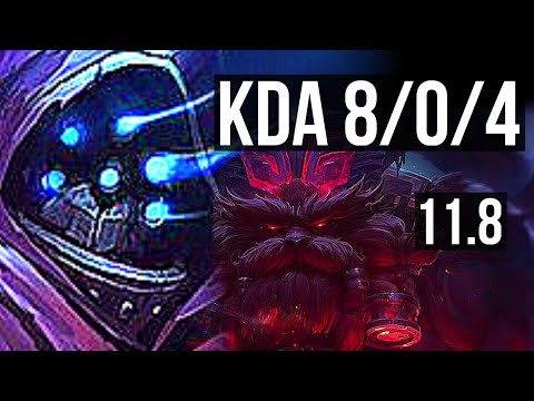 JAX vs ORNN (TOP) | 8/0/4, 1000+ games, 1.2M mastery, Legendary | EUW Diamond | v11.8