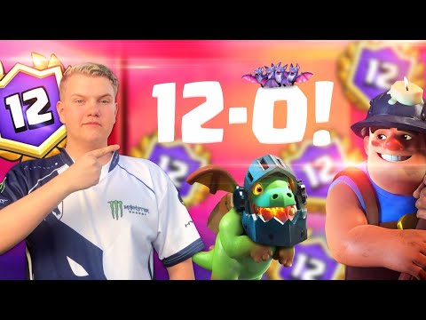 12-0! NEW Miner Poison Control Deck LIVE Grand Challenge Gameplay - Clash Royale