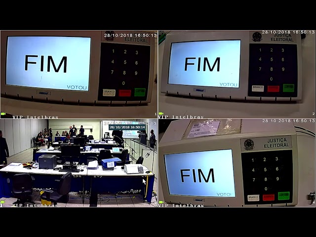 Auditoria de funcionamento das urnas eletrônicas, ocorrida no mesmo horário e dia da votação ofi...