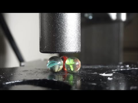 Hydraulic Press| Marbles literally EXPLODE like a bullet!
