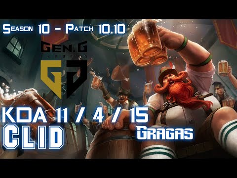 Gen Clid GRAGAS vs JARVAN IV Jungle - Patch 10.10 KR Ranked