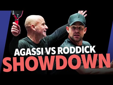 ANDRE AGASSI PLAYS ANDY RODDICK IN PICKLEBALL FOR $1 MILLION!