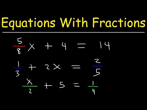 How To Solve Linear Equations With Fractions