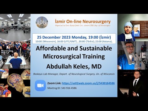 İON 406. Lecture, Keleş: Affordable and Sustainable Microsurgical Training 25.12.23