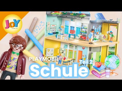 PLAYMOBIL UNBOXING | Schule 🏫👩‍🏫  Teil 2 | City Life 🌇 71327 | Joy Family kids