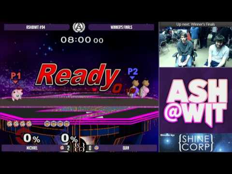 Michael (Jigglypuff) vs Quin (Falco, Ice Climbers) - ASH@WIT #94 Melee Winner's Finals