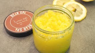 How to make lemon salt scrub