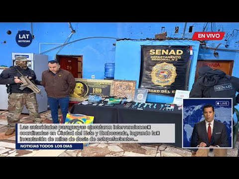 Golpe al Narcotráfico: Operativos Élite en Alto Paraná y Cordillera