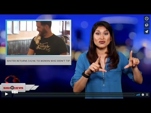 Waiter returns $424K to woman who didn't tip (ASL - 5.16.19)