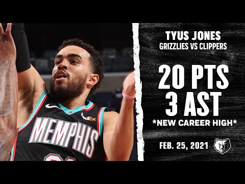 Tyus Jones CAREER-HIGH, Record-Setting 20 Points vs Clippers Highlights! | NBA Season 2020-21