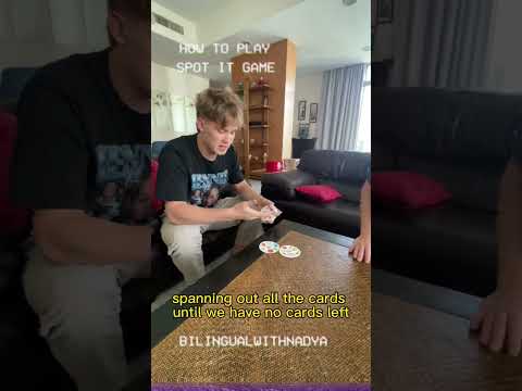Spot It Card Game with Bilingual with Nadya