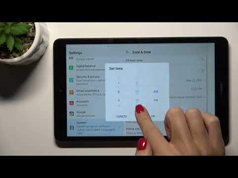 Manage Date & Time Settings on HUAWEI MediaPad M5 Lite – Clock Format