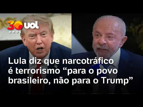 Lula diz que narcotráfico é terrorismo “para o povo brasileiro, não para o Trump”