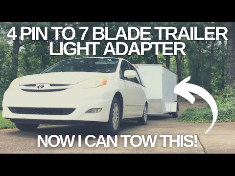 4 Way Flat to 7 Blade Towing Light Kit Adapter Unboxing and Installation Guide