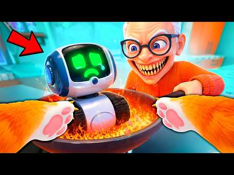 الجدة المجنونة طبخت سباركي !؟ حاولت أنقذه ولكن صارت مصيبة !💀😱 | I Am Cat VR